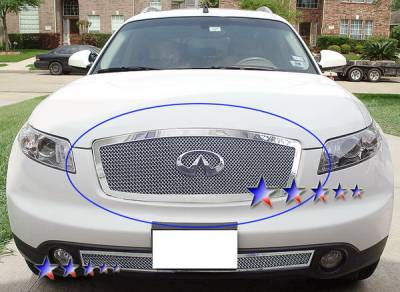 Infiniti FX35 APS Wire Mesh Grille Upper Stainless Steel N75606T