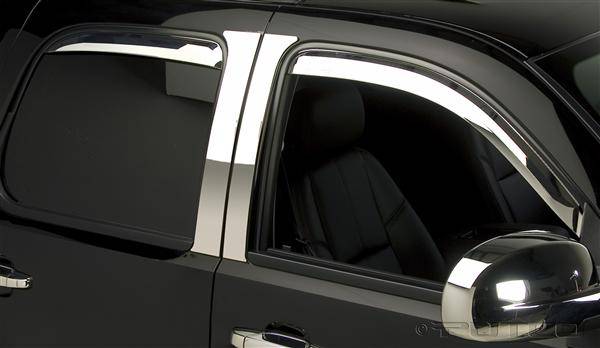 Chevrolet Avalanche Putco Element Chrome Window Visors - 480055