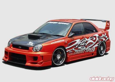 Chargespeed - Subaru Impreza Chargespeed Round Eye Type-2 Wide Body Full Body Kit with 3D Center - CS978FKDW