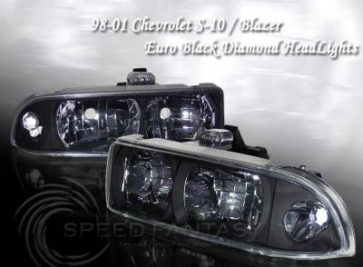 Custom - Diamond Black Headlights