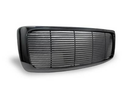 4CarOption - Dodge Ram 4CarOption Front Hood Grille - GRZ-RAM0204-JDM