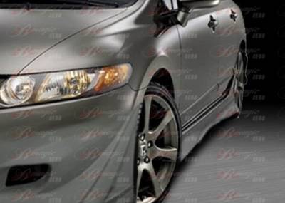 AIT Racing - Honda Civic 4DR BMagic Ace Series Side Skirts - HC06BMACESS4