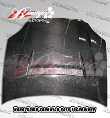 AIT Racing - Honda Civic AIT Racing N1 Style Carbon Fiber Hood - HC96BMN1SCFH