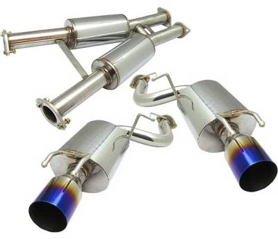 4 Car Option - Nissan 300Z 4 Car Option Cat-Back Exhaust System with Titanium Tip - MUX-N300ZXT-TT