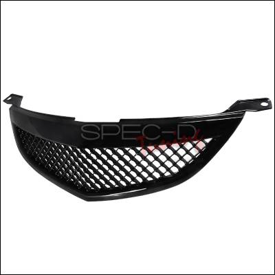 Spec-D - Mazda 3 4DR Spec-D Front Grille - Black - HG-MZ304