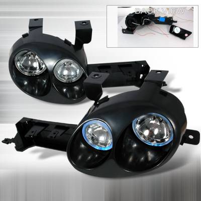 Spec-D - Dodge Neon Spec-D Paintable Housing Headlights - Black - LH-NEO95JMBH