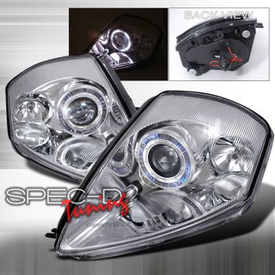 Spec-D - Mitsubishi Eclipse Spec-D Halo Projector Headlights - Chrome - LHP-ELP00-KS