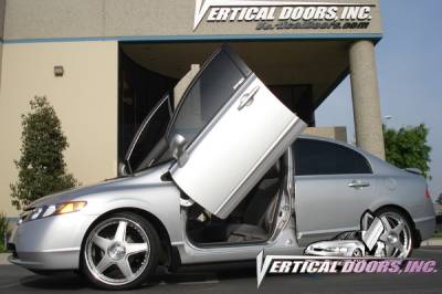 Vertical Doors Inc - Honda Civic 4DR VDI Vertical Lambo Door Hinge Kit - Direct Bolt On - VDCHC06084D