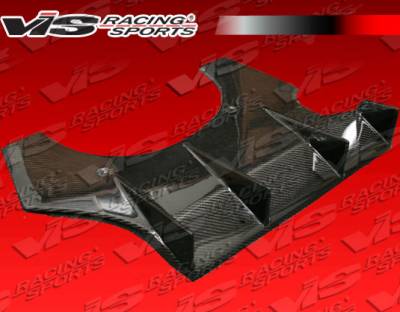 VIS Racing - Subaru WRX VIS Racing Spike Carbon Rear Diffuser - 02SBWRX4DSPK-032C