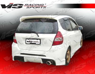 VIS Racing - Honda Fit VIS Racing Fuzion Rear Bumper - 07HDFIT4DFUZ-002