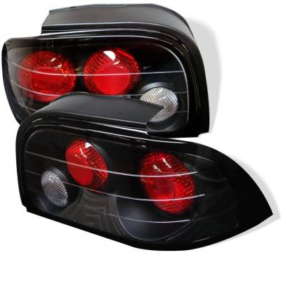 Spyder - Ford Mustang Spyder Euro Style Taillights - Black - 111-FM94-BK