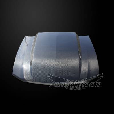 AmeriHood Carbon Fiber - Ford Mustang 3" Cowl AmeriHood Carbon Fiber Hood FM10AHCWLCFH