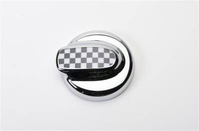 Putco - Mini Cooper Putco Fuel Tank Door Cover - Checkered Flag - 400528