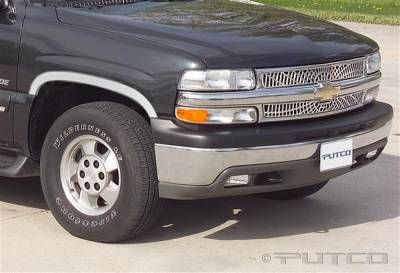 Putco - Chevrolet Silverado Putco Stainless Steel Fender Trim - Half - 97101