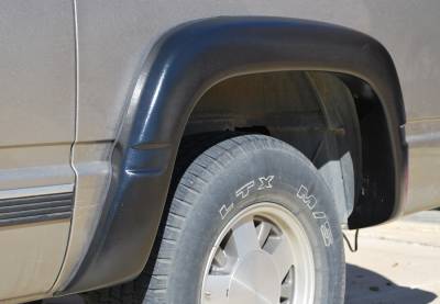 Prestige - Chevrolet Tahoe Prestige Rear Pair EX Wide Style Textured Fender Flare Set - EX101TB