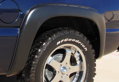 Prestige - Chevrolet Silverado Prestige Rear Pair EX Wide Style Textured Fender Flare Set - EX103TB