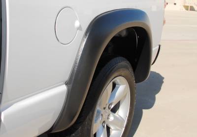 Prestige - Dodge Ram Prestige Rear Pair EX Wide Style Textured Fender Flare Set - EX203TB