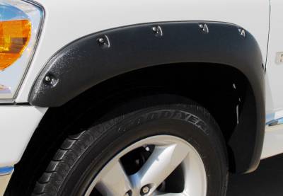 Prestige - Dodge Ram Prestige Front Pair RX Rivet Style Textured Fender Flare Set - RX203TA