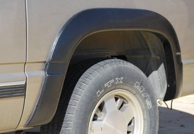 Prestige - Chevrolet C2500 Pickup Prestige Rear Pair SX Street Style Textured Fender Flare Set - SX101TB