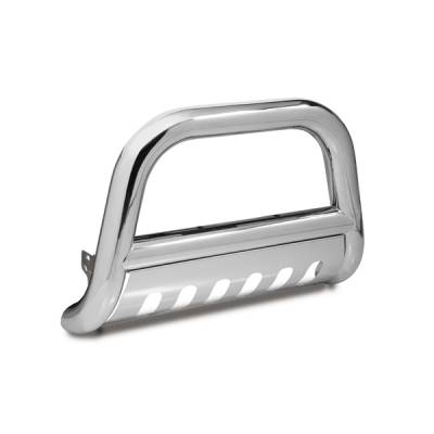 Omix - Outland Bull Bar With Skid Plate - 4 inch - Stainless Steel - 81501-3