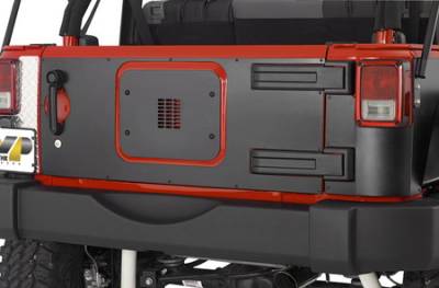 Warrior - Jeep Wrangler Warrior Tailgate Cover - Outer - Without Center