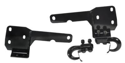 Omix - Rugged Ridge Heavy Duty Tow Hook Kit - Pair - Front - 11236-05