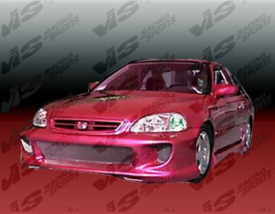 VIS Racing - Honda Civic 2DR VIS Racing Kombat-2 Full Body Kit - 96HDCVC2DKOM2-099