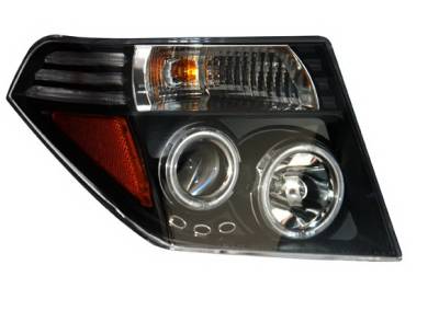 Anzo - Nissan Frontier Anzo Projector Headlights - Black & Clear with Amber - 111111