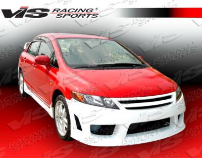 VIS Racing - Honda Civic 4DR VIS Racing Zyclone Front Bumper - 06HDCVC4DZYC-001