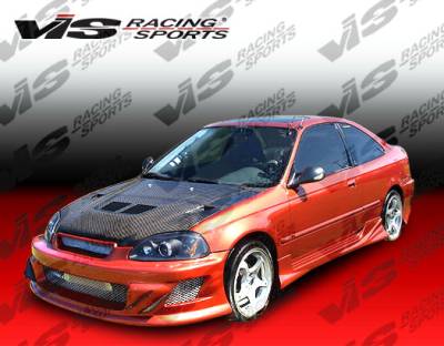 VIS Racing - Honda Civic VIS Racing Techno R-2 Front Bumper - 99HDCVC2DTNR2-001