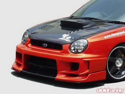 Chargespeed - Subaru Impreza Chargespeed Round Eye Type-2 Full Bumper Kit with 3D Carbon Center Flap - CS978FKD