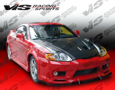 VIS Racing - Hyundai Tiburon VIS Racing Cyber Black Carbon Fiber Hood - 03HYTIB2DCY-010C