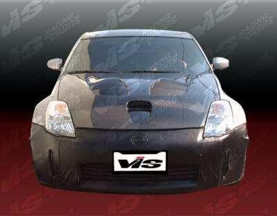 VIS Racing - Nissan 350Z VIS Racing Fuzion Black Carbon Fiber Hood - 03NS3502DFZ-010C