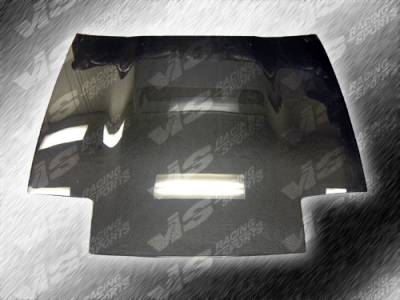 VIS Racing - Nissan 300Z VIS Racing OEM Black Carbon Fiber Hood - 87NS3002DOE-010C