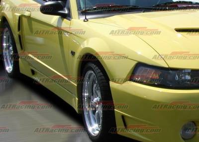 AIT Racing - Ford Mustang AIT Racing Stallion-2 Style Side Skirts - FM99HISTASS