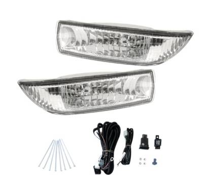 4 Car Option - Toyota Corolla 4 Car Option Fog Light Kit - Clear - LHF-TCL03