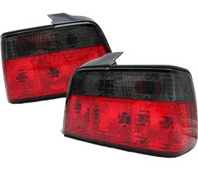 4 Car Option - BMW 3 Series 4 Car Option Taillights - Red & Smoke - LT-BE36RSM-9