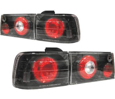 4 Car Option - Honda Accord 4 Car Option Altezza Taillights - Black - LT-HA90JB-YD