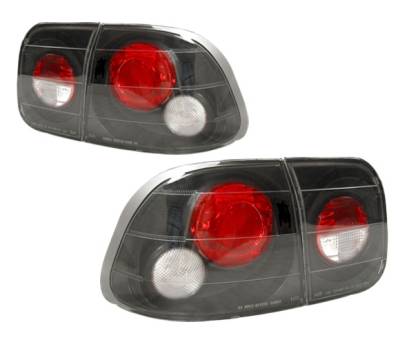 4 Car Option - Honda Civic 4DR 4 Car Option Altezza Taillights - Black - LT-HC964JB-YD