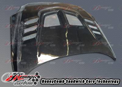 AIT Racing - Scion tC AIT Racing R1 Style Carbon Fiber Hood - SC04BMR1SCFH