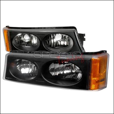 Spec-D - Chevrolet Silverado Spec-D Bumper Lights - Black - 2LB-SIV04JM-KS