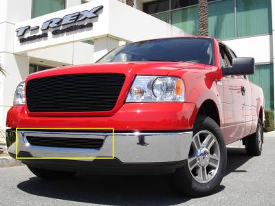 T-Rex - Ford F150 T-Rex Bumper Billet Grille Insert - All Black - 25552B