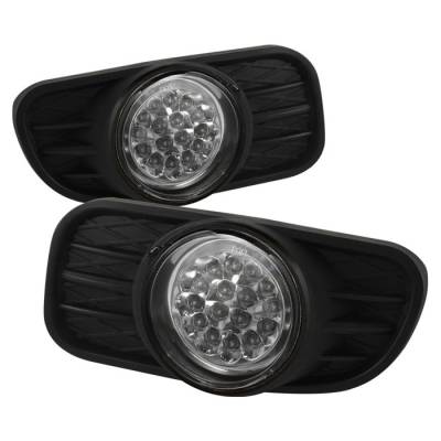 Spyder - Jeep Grand Cherokee Spyder LED Fog Lights - Clear - FL-LED-JGC99-C