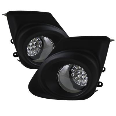 Spyder - Toyota Corolla Spyder LED Fog Lights - Clear - FL-LED-TCO2011-C