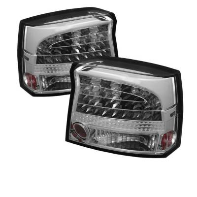 Spyder - Dodge Charger Spyder LED Taillights - Chrome - 111-DCH09-LED-C