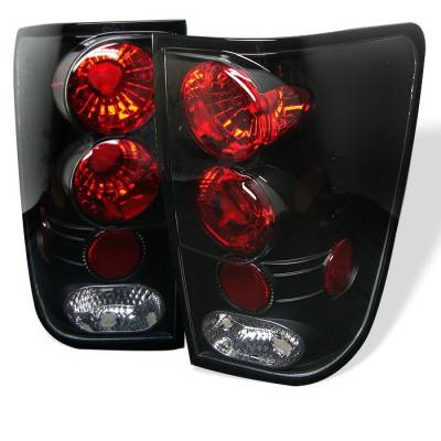 Spyder Auto - Nissan Titan Spyder Altezza Taillights - Black - 111-P99705-LED-RS