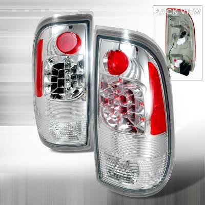 Spec-D - Ford F150 Spec-D LED Taillights - Chrome - LT-F15097CLED-KS