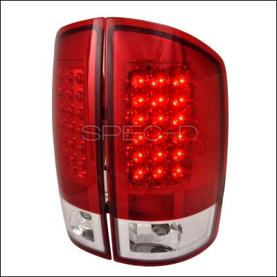 Spec-D - Dodge Ram Spec-D LED Taillights - Red - LT-RAM02RLED-TM