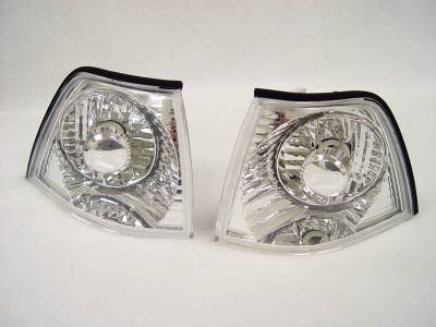 Depo - BMW E36 2D/Cabrio Crystal Clear DEPO Chrome Corner Light