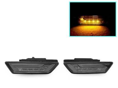 Depo - Mercedes W218 Cls Class Smoke Amber Led DEPO Bumper DEPO Side Marker Lights